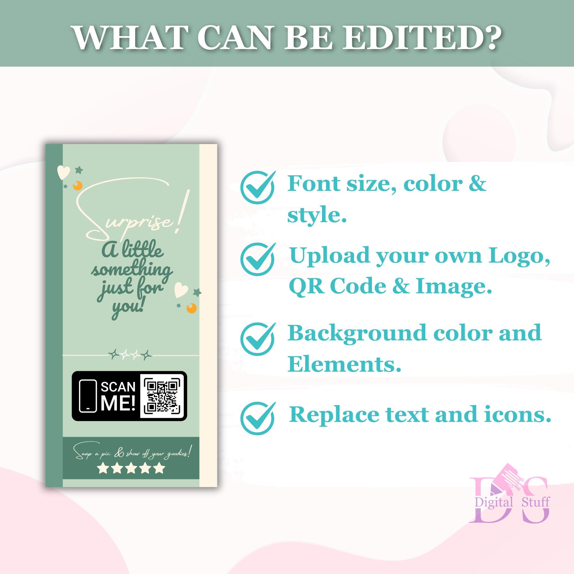 Custom Box Label Canva Template, Packaging Seal Design, Printable ...