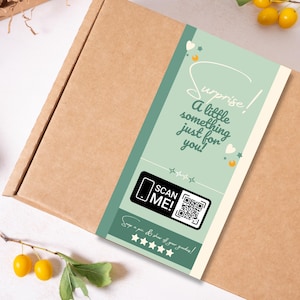 Custom Box Label Canva Template, Packaging Seal Design, Printable Shipping Parcel Sticker, DIY Thank You Sticker,  Box Seal Sticker Design