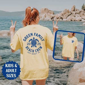 Custom Family Trip Shirt Comfort Colors, Matching Beach Shirts, Family Vacation Shirts, Family Reunion, Beach Group Shirt, Beach Trip Shirts