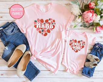 Berry First Birthday Family Matching Shirts Strawberry 1st Birthday Shirt Strawberry Mom and Dad Tshirt Strawberry Mama Shirt