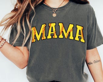Softball Mama Shirt, Softballl Mom TShirt, Gift for Softball Mom, Softball Season, Sports Mom Tee, Game Day Shirt, Softball Season Mom Shirt