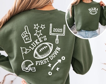Football First Birthday Shirt, Football Theme 1st Down Birthday Shirts, Matching Family Football Shirts, Custom 1st BirthdaySweatshirts