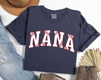 Baseball Nana Shirt, Comfort Colors Baseball Grandma Shirt, Rookie of the Year, Baseball Grandparent, Nana Shirt, Gift for Nana