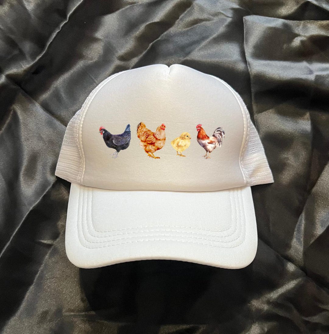 Chicken Lover Hat Farm Animal Themed Mesh Trucker Hat One Size Fits All ...