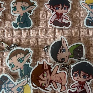 attack on titan keychains~