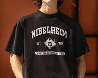 Final Fantasy VII Oversized Nibelheim TShirt Trendy Gaming Gift For Cozy Gamer FF7 Summer Graphic Tee Final Fantasy 7 Merch College Shirt