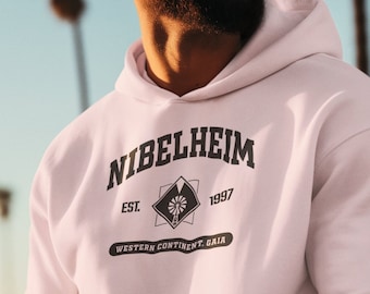 Final Fantasy 7 Nibelheim Unisex Hoodie, College Style, Final Fantasy VII, FFVII, FF7, Trendy Gaming Gift, Gaming, Cozy Gamer