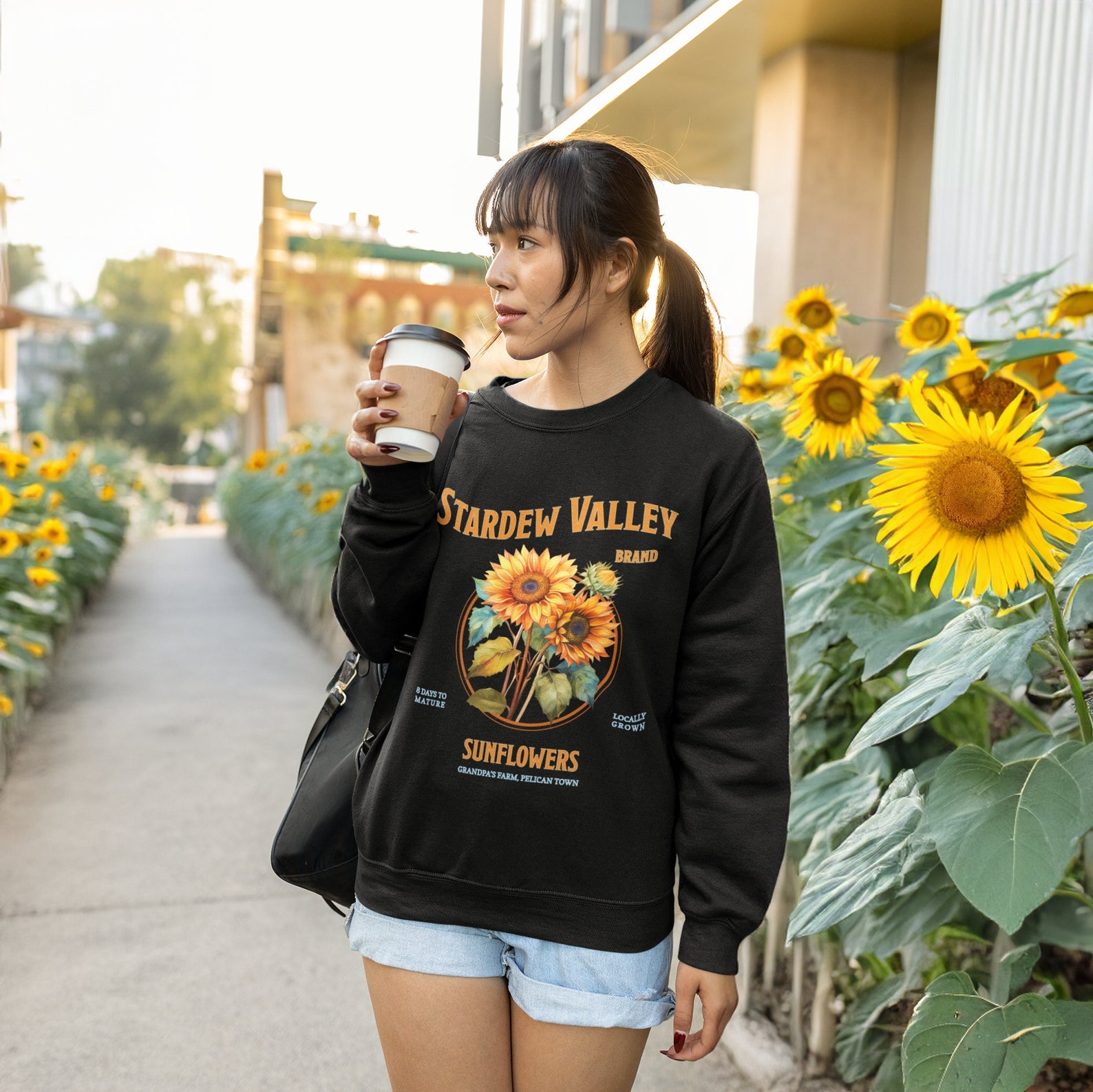 Stardew Valley Sweatshirt Sunflower Pullover Trendy Gaming Gift for ...