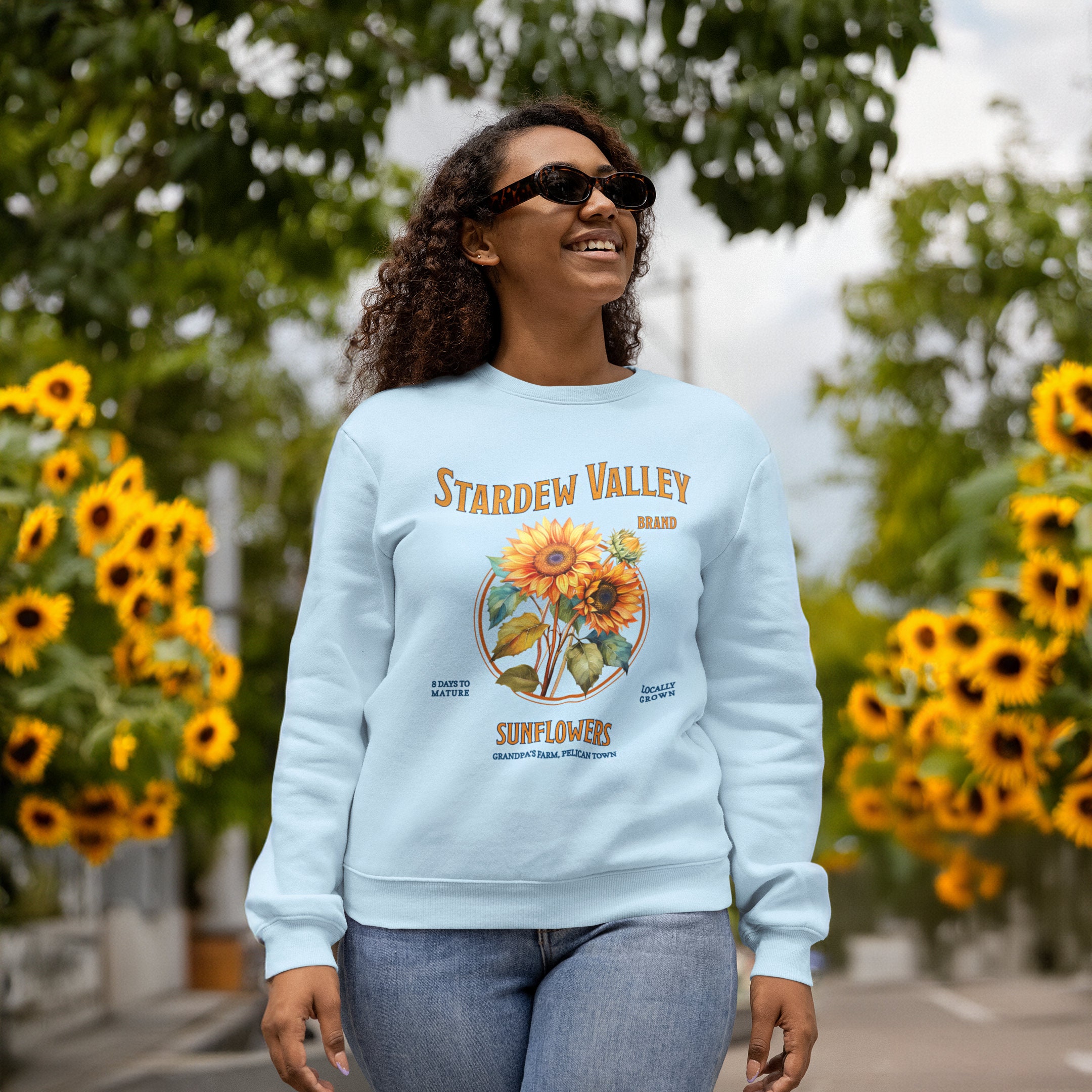Stardew Valley Sweatshirt Sunflower Pullover Trendy Gaming Gift for ...