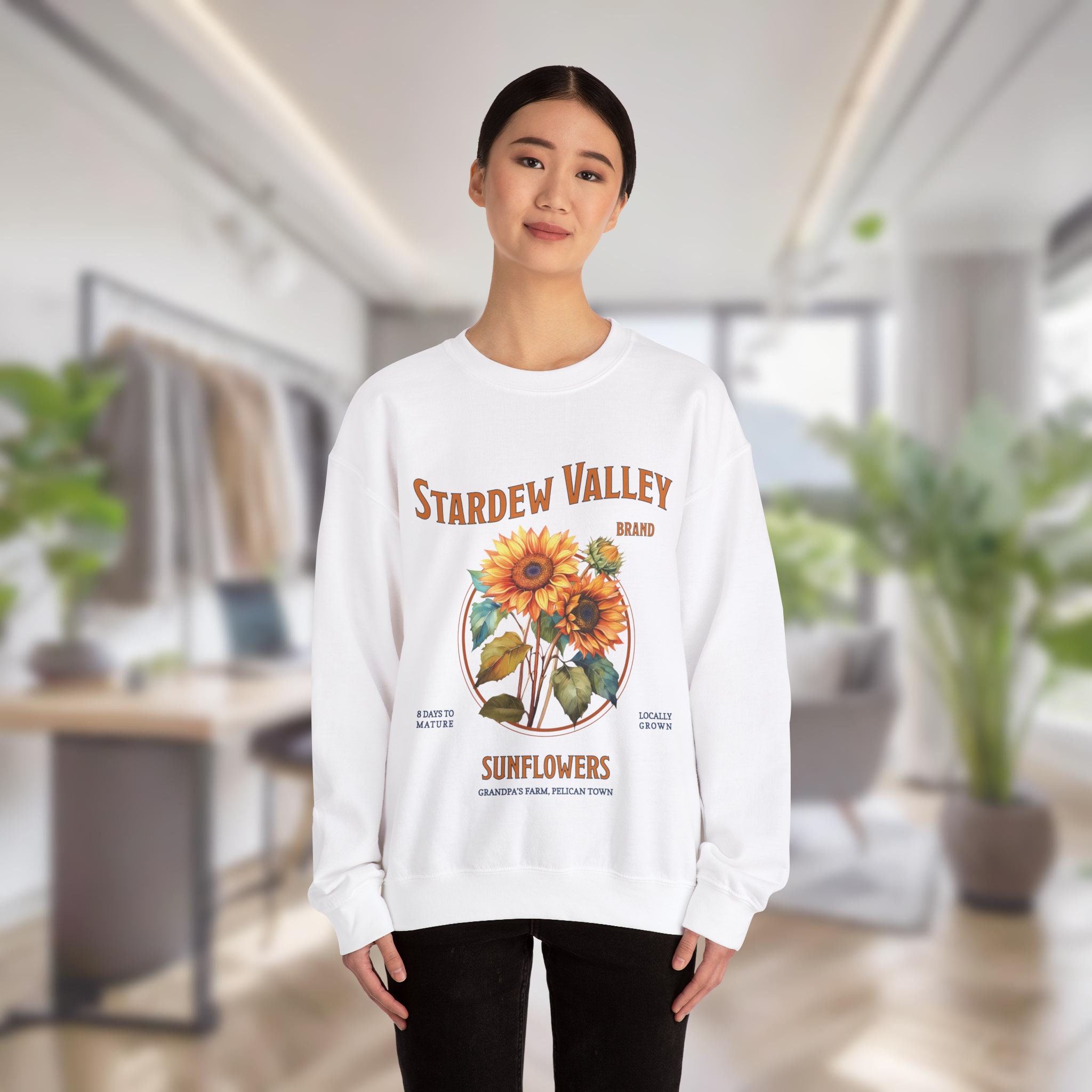 Stardew Valley Sweatshirt Sunflower Pullover Trendy Gaming Gift for ...