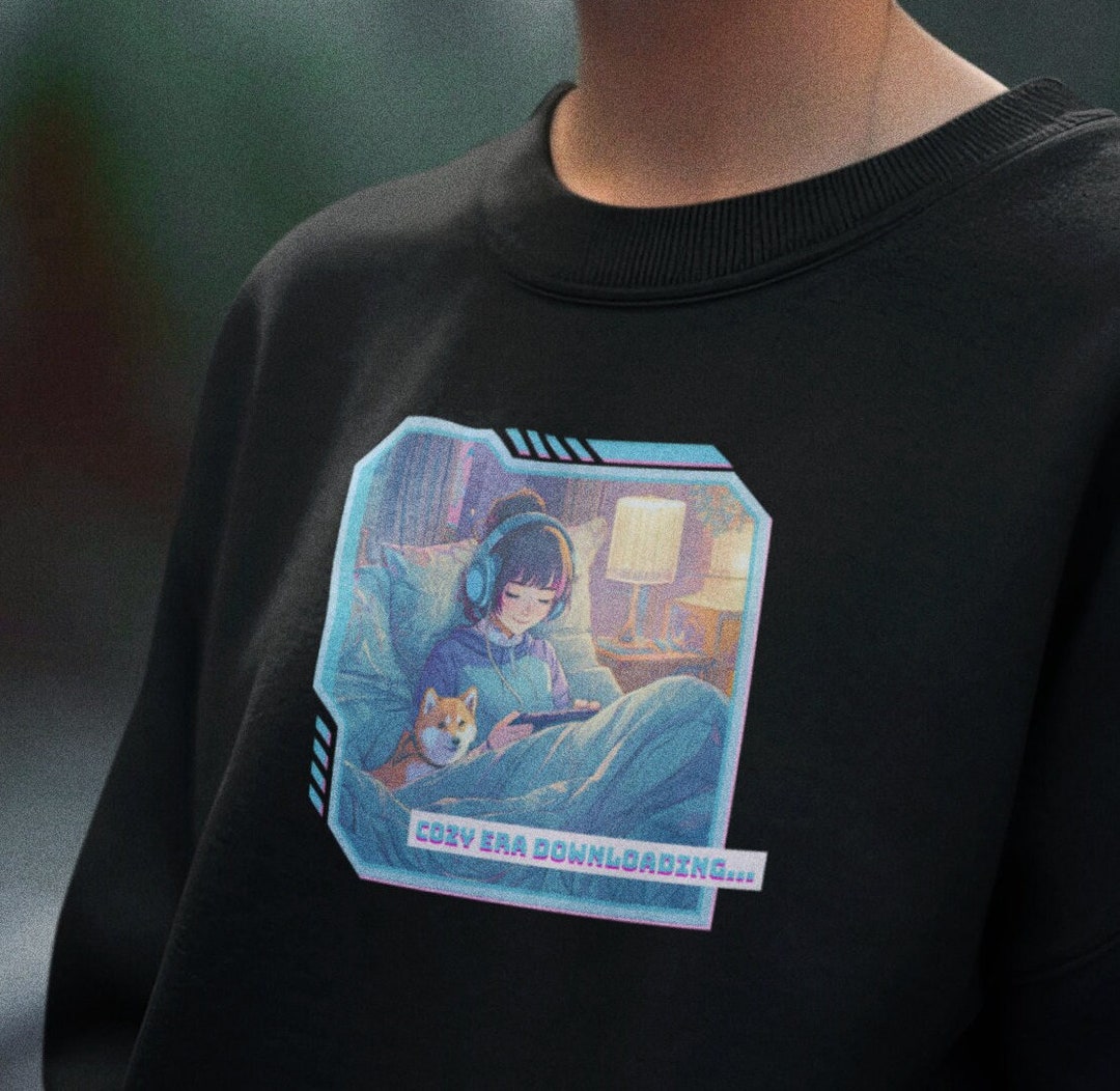 Harajuku Anime Gamer Girl Letter Sweatshirt main image 1