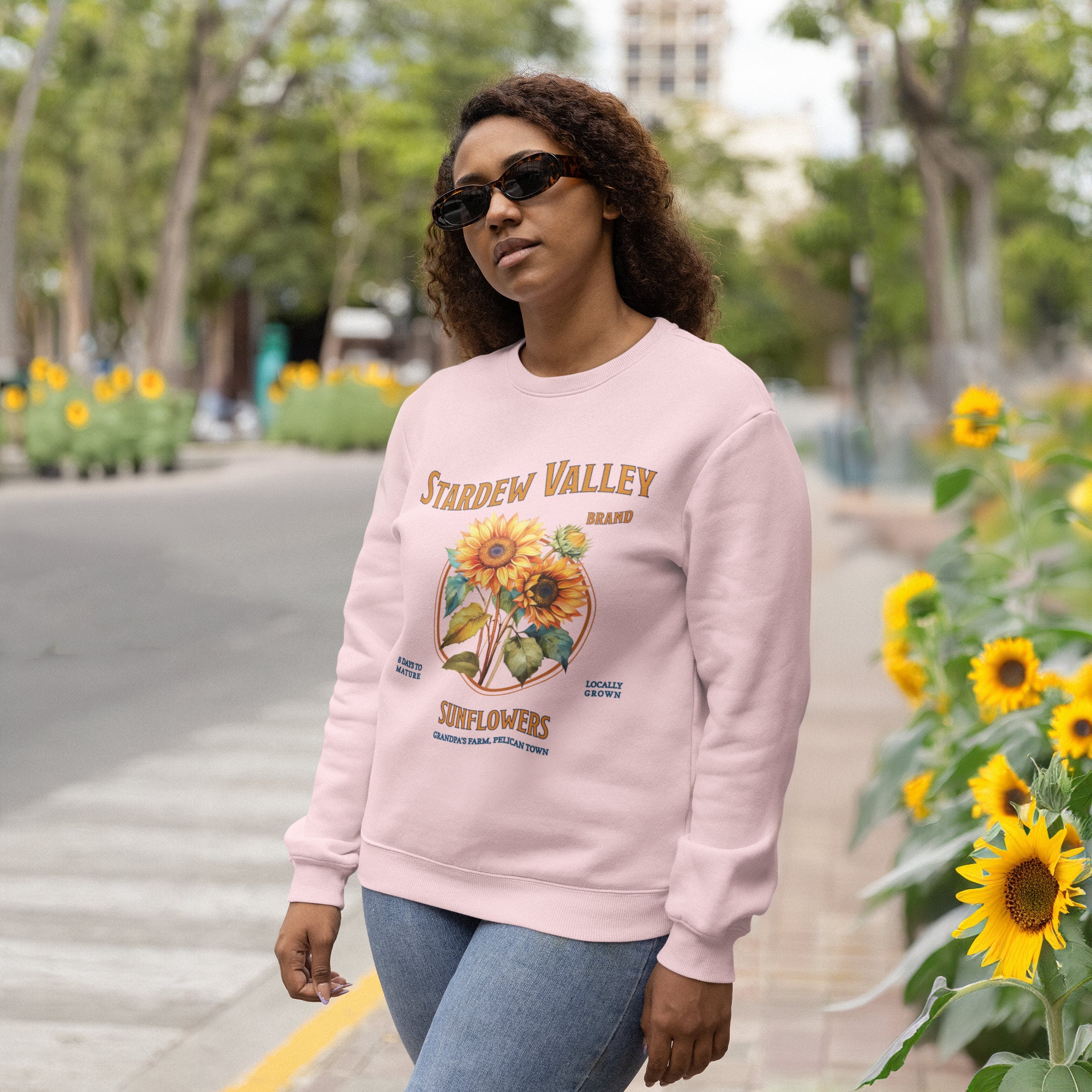 Stardew Valley Sweatshirt Sunflower Pullover Trendy Gaming Gift for ...