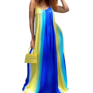 Ocean Blue Maxi Dress