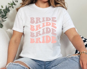 Retro Bride Shirt: Groovy Bachelorette Party Tee