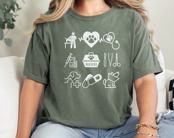 Graphic Vet Shirt: Comfort Colors Veterinarian Tee