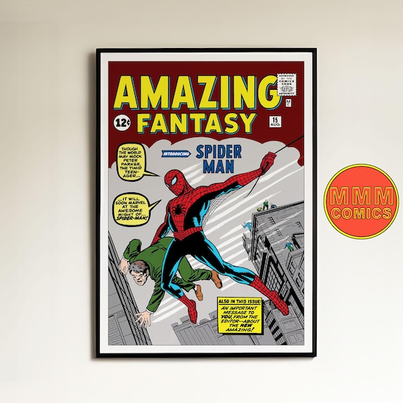 Spider-man Debut Wall Art | Digital Download | Amazing Fantasy