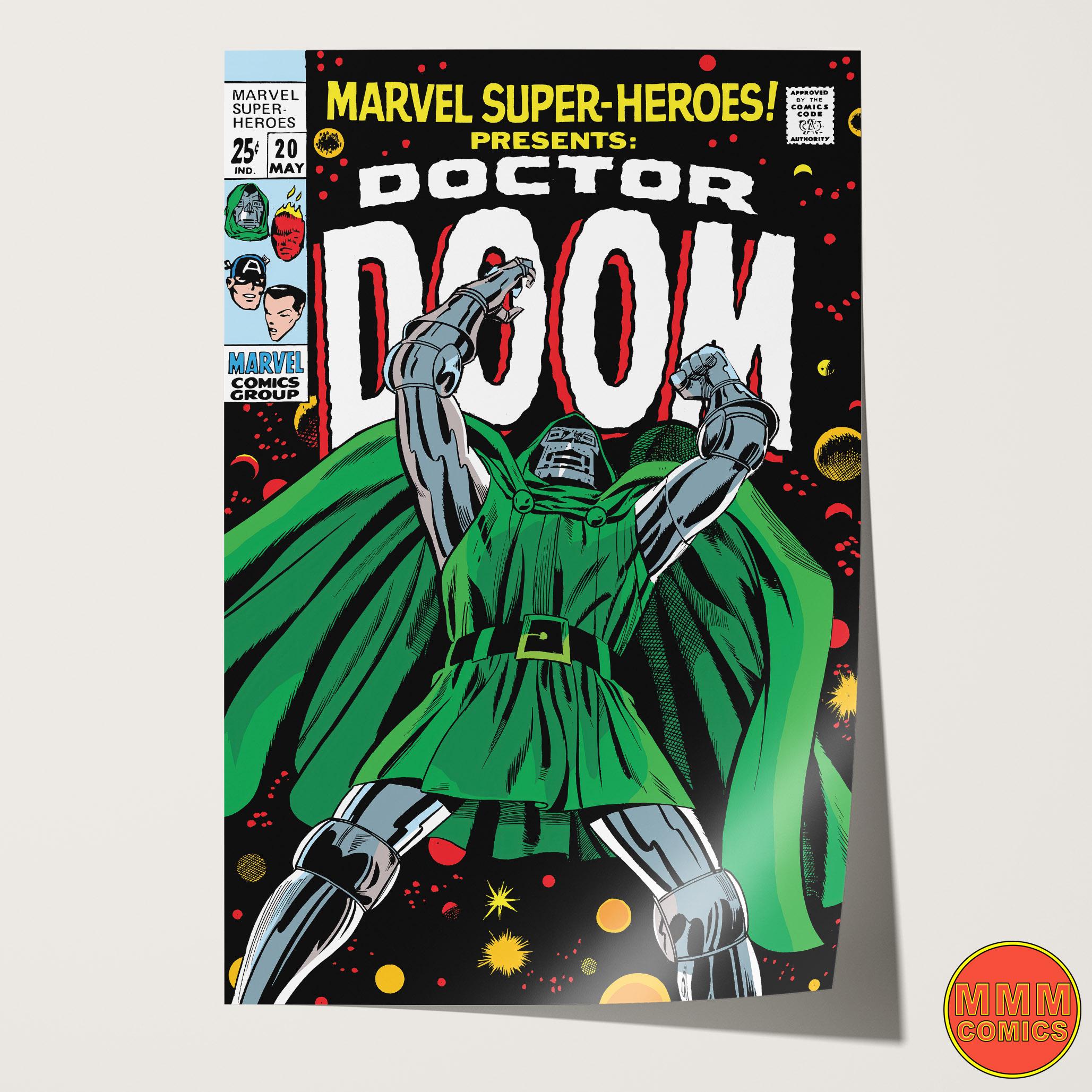 Doctor Doom Wall Art | Digital Download | Marvel Comic Cover