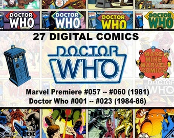 Doctor Who Digital Comics | Marvel | vintage retro collectable | 1980s | Adventure | TV | Space | Sci Fi | British | Dalek | K9 | #DWDC001