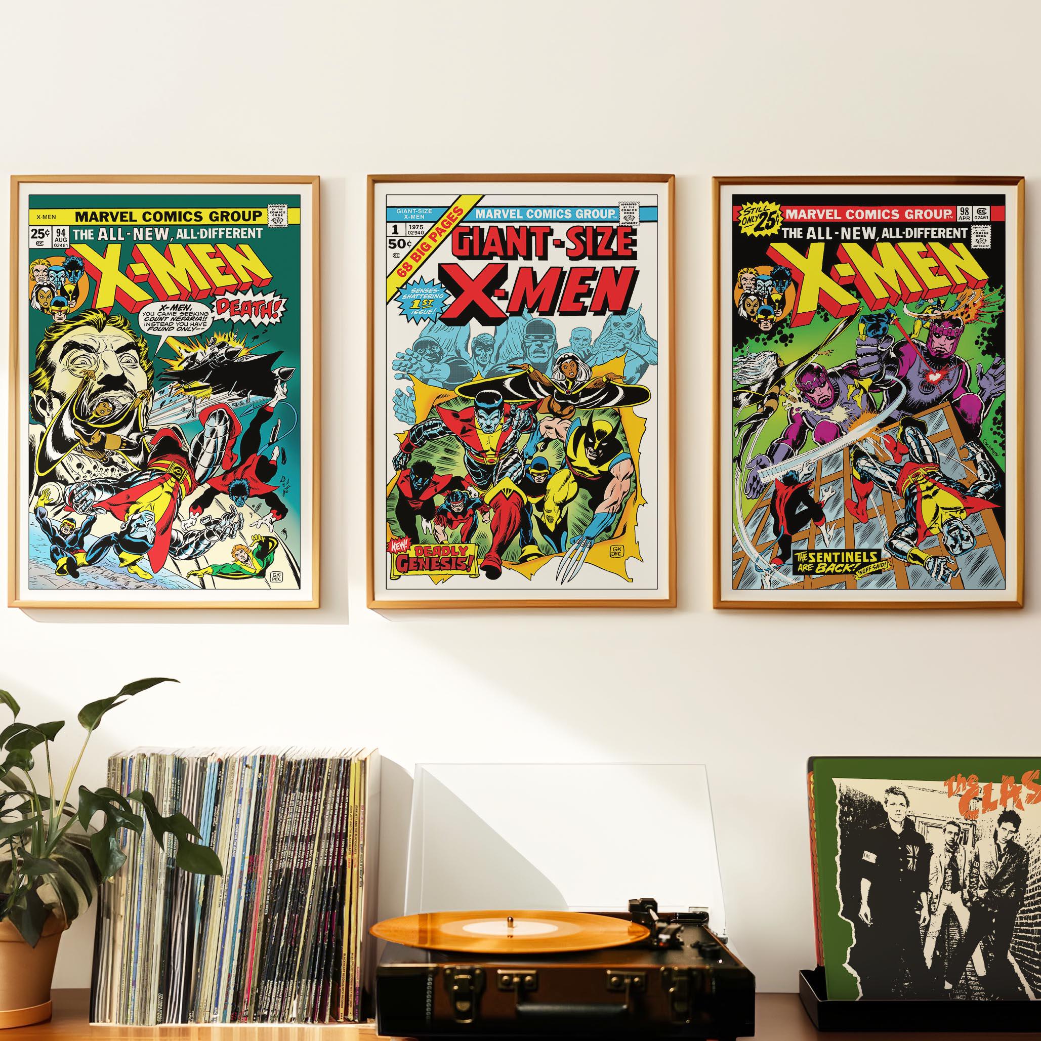 X-men Wall Art | Digital Download | Marvel Comic Cover X 3