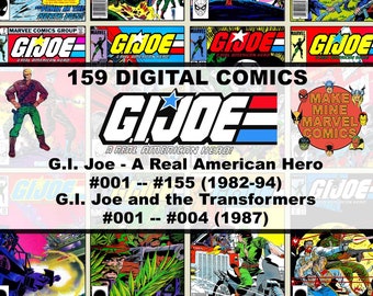 SOLDADO AMERICANO. Joe Digital Comics / Marvel / vintage retro coleccionable / 1980s / 1990s / TV / Dibujos animados / Cobra / Transformers / Hasbro / #GJDC001