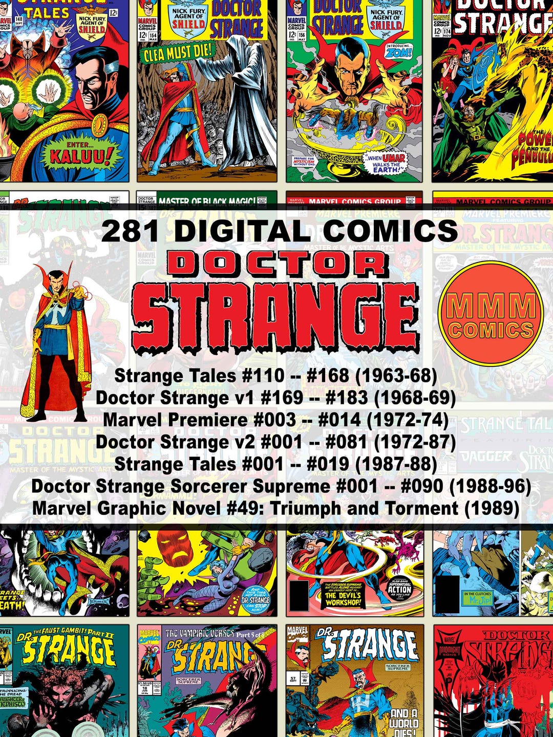Doctor Strange Digital Comics Marvel PDF & CBR Superheroes Vintage ...