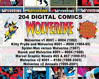 Wolverine Digital Comics | Marvel | superheroes | MCU | retro collectable | 1980s | 1990s | 2000s | X-Men | Spider-Man | Havok | #WVDC001