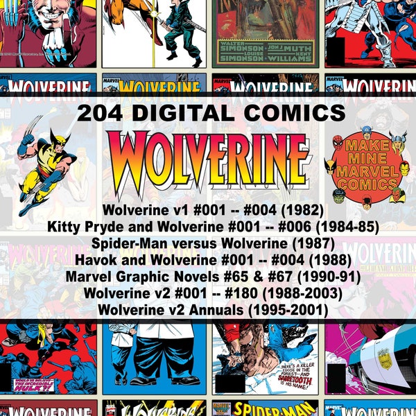 Wolverine Digital Comics | Marvel | superheroes | MCU | retro collectable | 1980s | 1990s | 2000s | X-Men | Spider-Man | Havok | #WVDC001