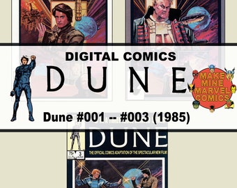 Dune Marvel 1985 Digital Comics | vintage retro collectable | 1980s | Movie | Comic Books | David Lynch | Sci-Fi | Space | #DUDC001