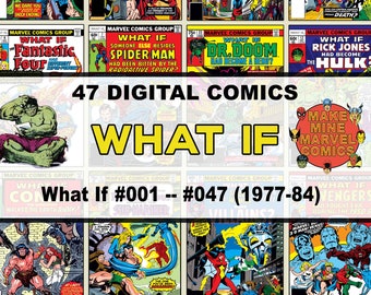 What If Digital Comics | Marvel | superheroes | vintage retro collectable | 1970s | 1980s | Alternate reality | What if? | #WIDC001