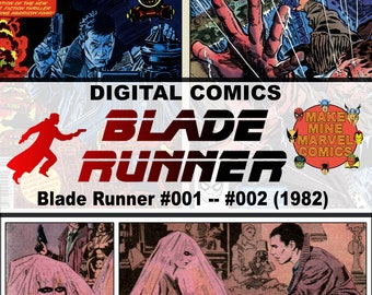 Blade Runner Marvel Digital Comics | vintage retro collectable | 1980s | Science Fiction | Harrison Ford | Movie | Sci Fi | Deckard |#BRC001