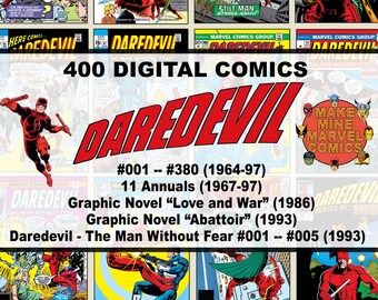 Daredevil Digital Comics | Marvel | superheroes | vintage retro collectable | 1960s | 1970s | 1980s | 1990s | Fear | Blind | #DDDC001