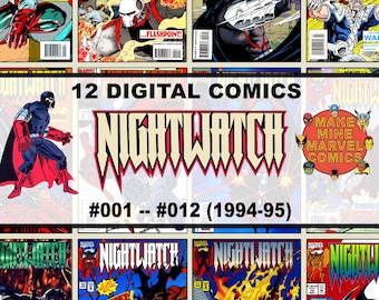 Nachtwache Digitale Comics | Staunen | Vintage Retro Sammlerstück | 1990er Jahre | Superheld | Spider-Man | Gift | MCU | Spinnennetz | #NWDC001
