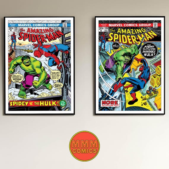 Spider-man Vs Hulk Wall Art | Digital Download | Marvel Comics