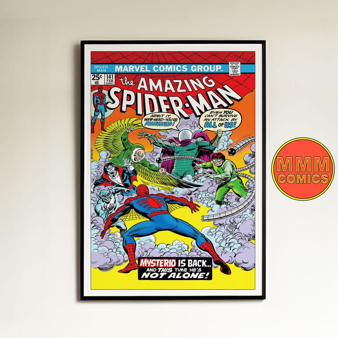 Spider-man #141 Wall Art | Digital Download | Marvel Comic Cover ...