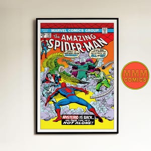 Spider-Man #141 Wall Art | Digitaler Download | Marvel Comics Cover | Vintage 1970er Jahre Retro Plakat | A1 & Format 2:3 | Superhelden | #SMCC017