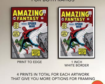 Spider-man Debut Wall Art | Digital Download | Amazing Fantasy