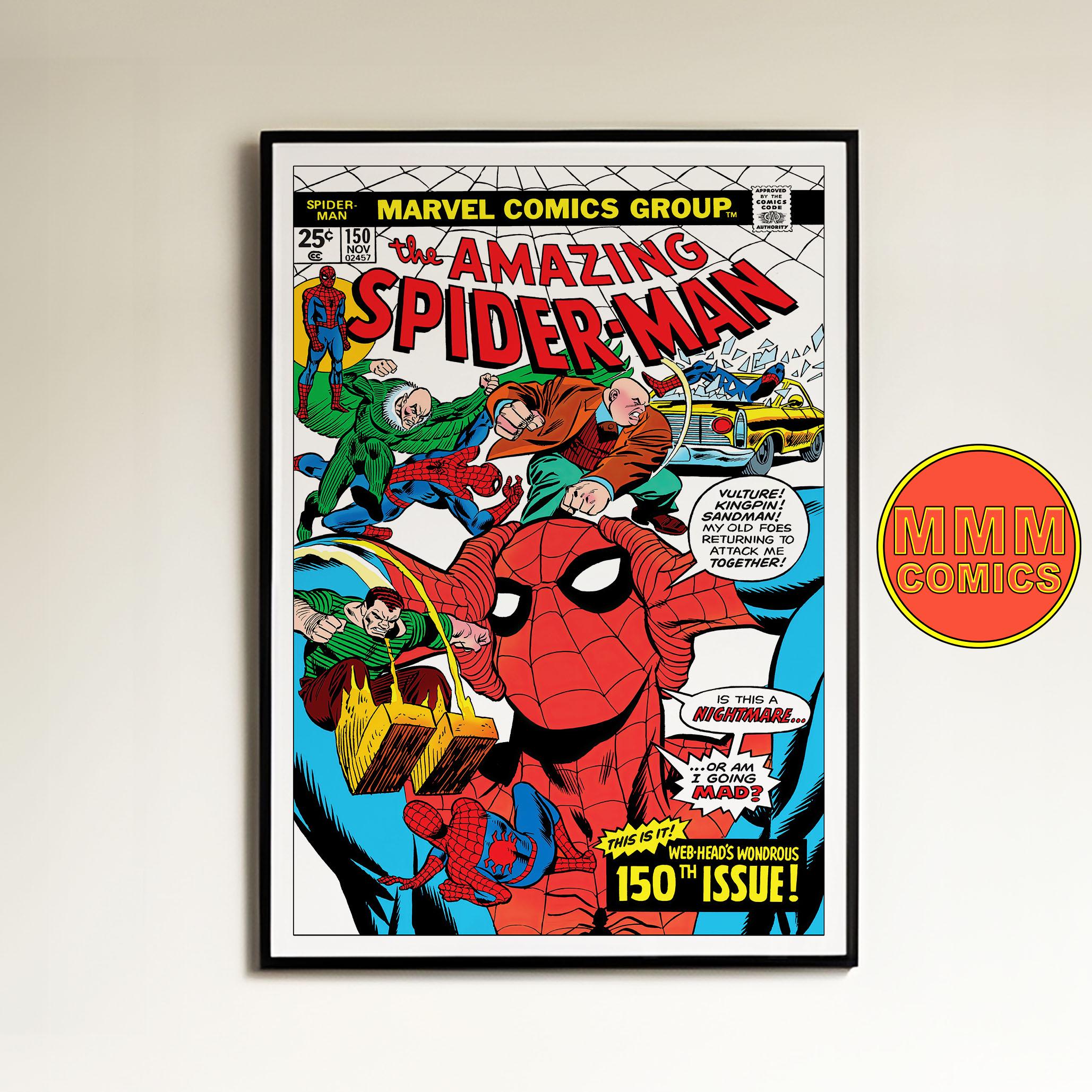 Spider-man #150 Wall Art | Digital Download | Marvel Comic Cover
