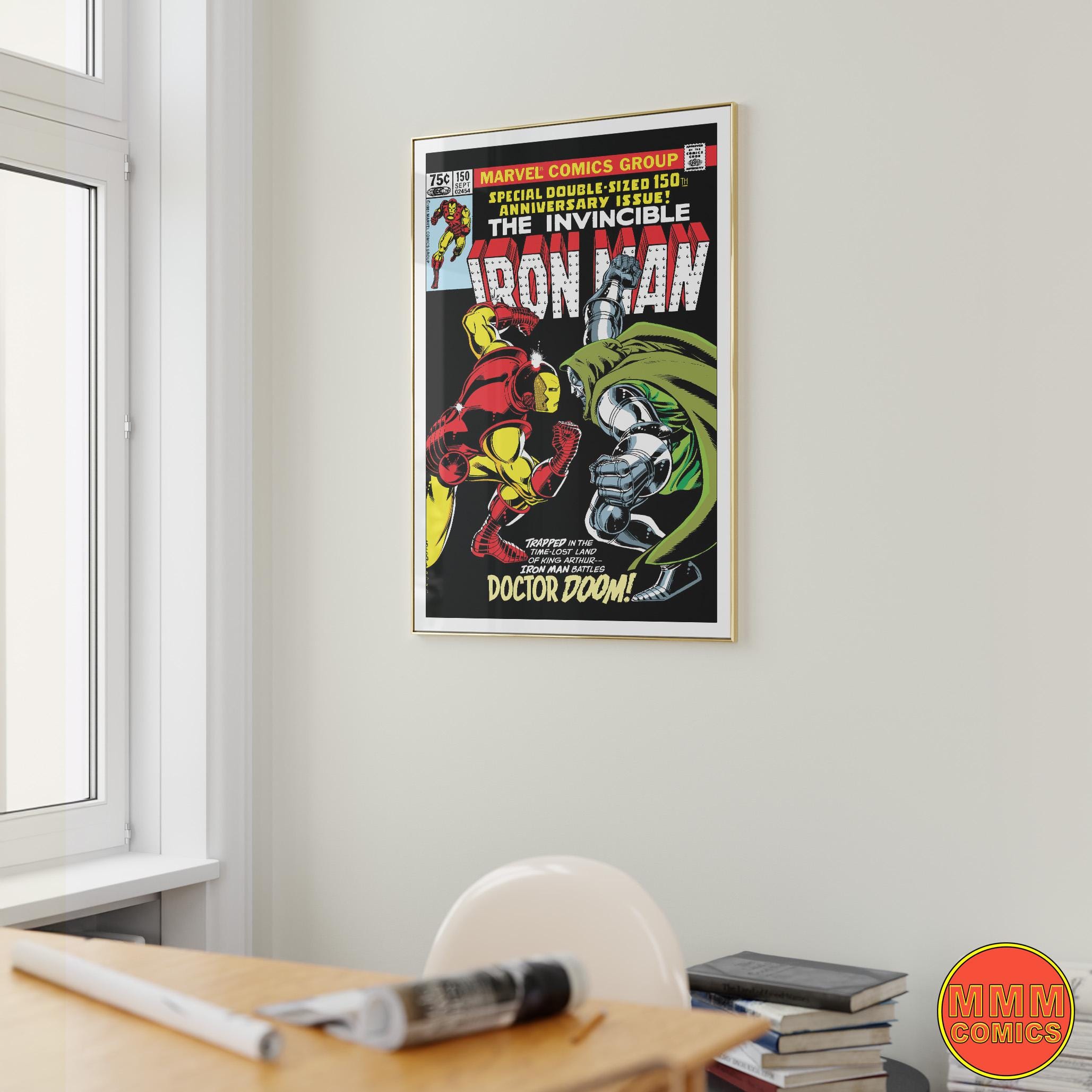Iron Man vs Doctor Doom #150 Poster Canvas Comic Book Art Print