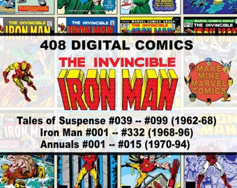 Iron Man Digital Comics | Marvel | superheroes | vintage retro collectable | 1960s | 1970s | 1980s | 1990s | Avengers | Stark | #IMDC001