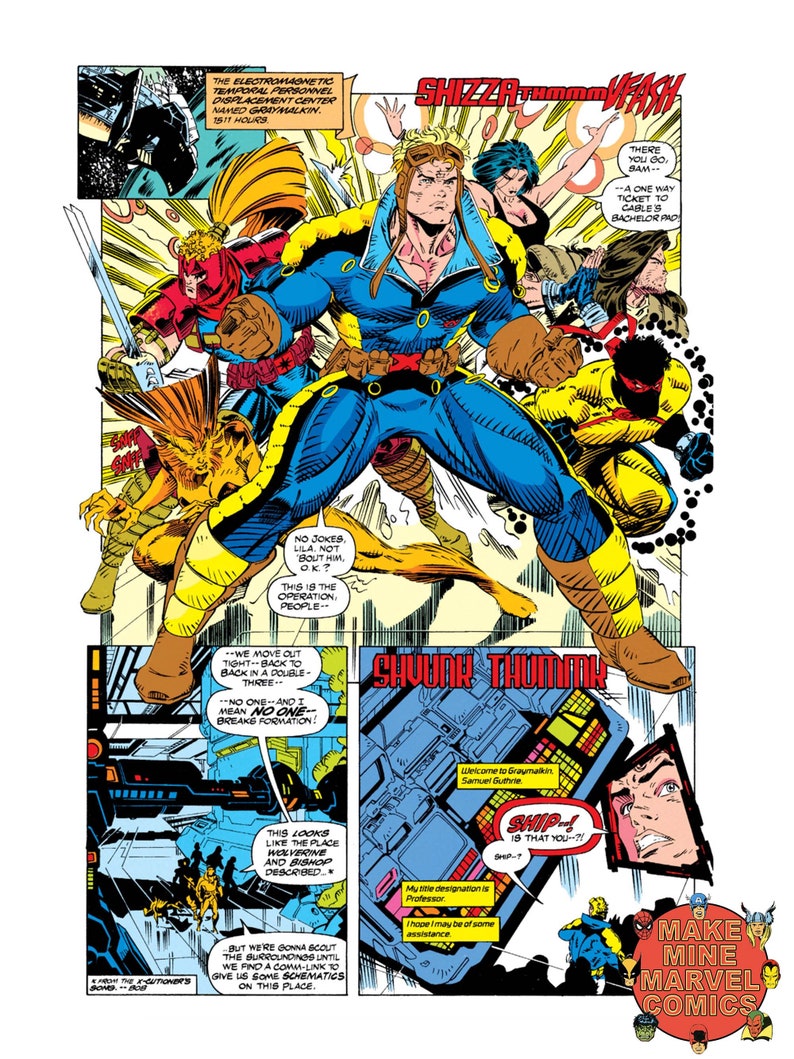 X-Force Digital Comics Marvel superheroes vintage retro collectable 1990s X-Men Domino Cable Rob Liefeld Mutant XODC001 zdjęcie 4