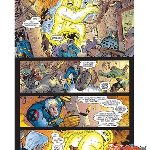 Cable Digital Comics Marvel superheroes vintage retro collectable 1990s Action X-Force X-Men Cyclops soldier CBDC001 image 4