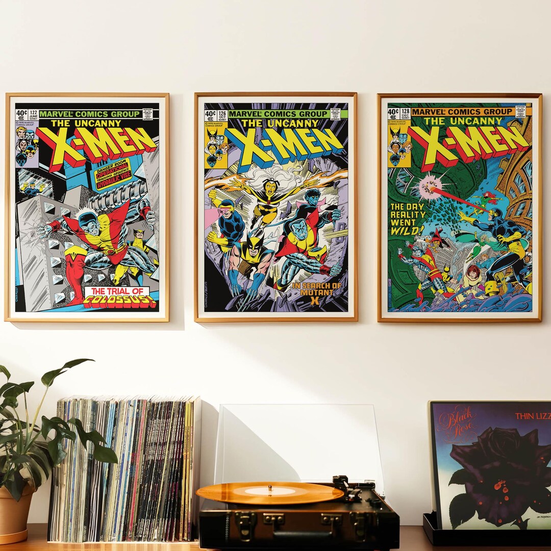 X-men 1979 Wall Art | Digital Download | Marvel Comic Print X 3 ...