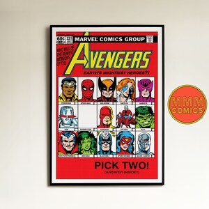 Avengers #221 Wall Art | Digital Download | Marvel Comic cover | Vintage 80s retro poster | A1 & 2:3 ratio | Spider-Man | Hulk | Wolverine
