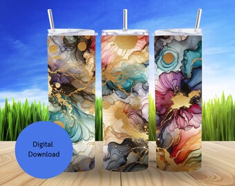 Colour Ink 20oz tumbler sublimation design