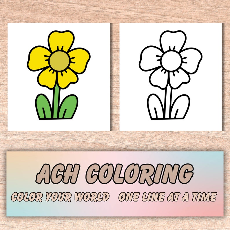 Floral Coloring Book: 50 Bold Flower Pages (digital Download) - Etsy