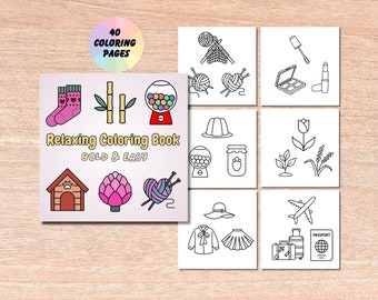 Ontspannend kawaii-kleurboek: gedurfde en eenvoudige ontwerpen (pdf)