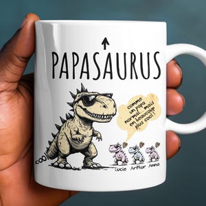 Kubek personalnalisé cadeau papa fête des pères, tasse à cafe personalizable papa, kubki papa, cadeau papa prénom enfant idée cadeau