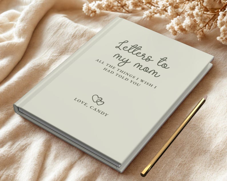 Letters to my Mum Custom Notebook, Loss of Mother Personalised Grief Journal, Mum Memorial Gift, Mom Remembrance for Grieving- Mum Sympathy image 4