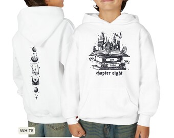 Custom Magical Wizard School Book Sweatshirt, HP Fan 8th 9th 10th 11th 13 16 birthday Shirt gift