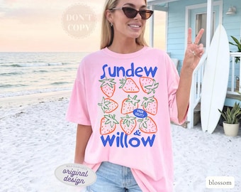 Sundew Willow T-shirt, WOF Fruity Fantasy Girl Dinner Tee, Comfort Colors Subtle Lesbian Shirt